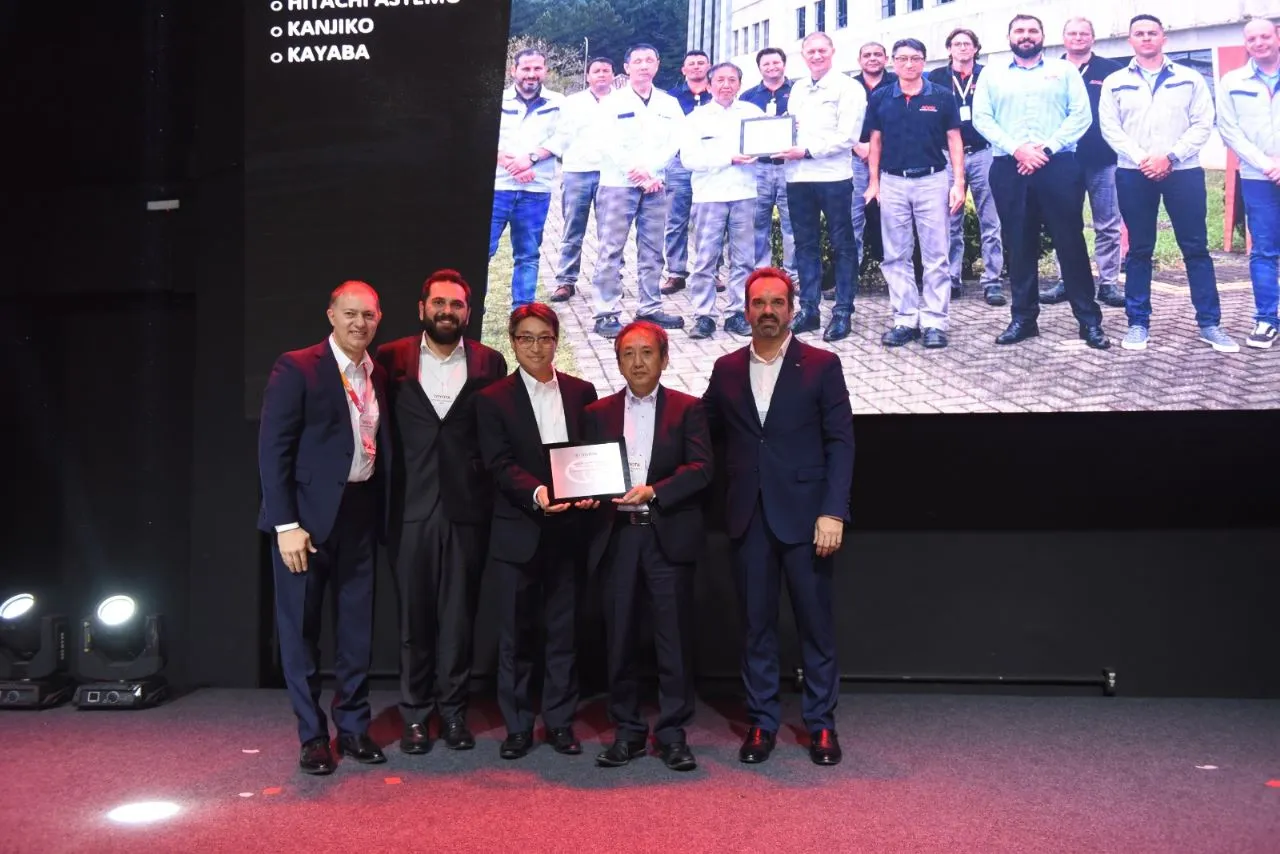 KYB é reconhecida com o prêmio "Outstanding Supplier" pela Toyota em 2022