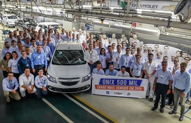 Líder, Chevrolet Onix alcança 500 mil unidades produzidas